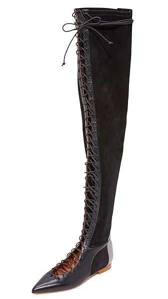 Malone Souliers Montana Over the Knee Flat Boots | Shopbop