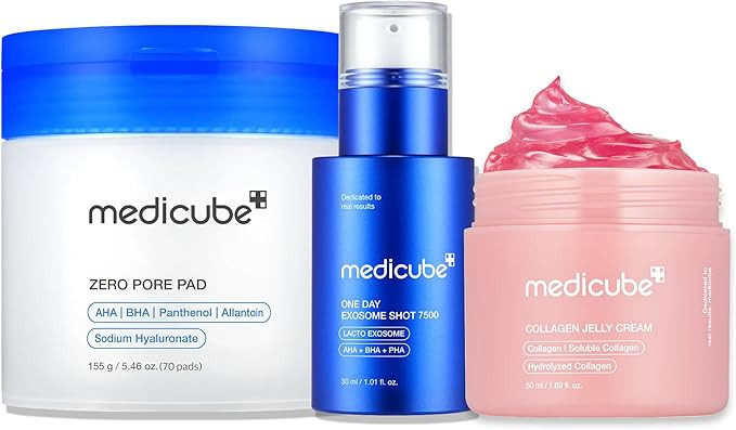 medicube Affordable Trio for Pore & Texture Care: Zero Pore Pads 2.0 and Zero Exosome Shot 7,500 ... | Amazon (US)