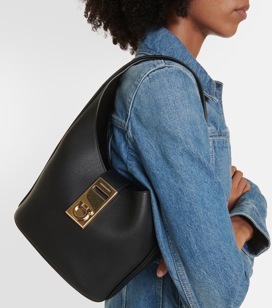 Leather shoulder bag | Mytheresa (UK)