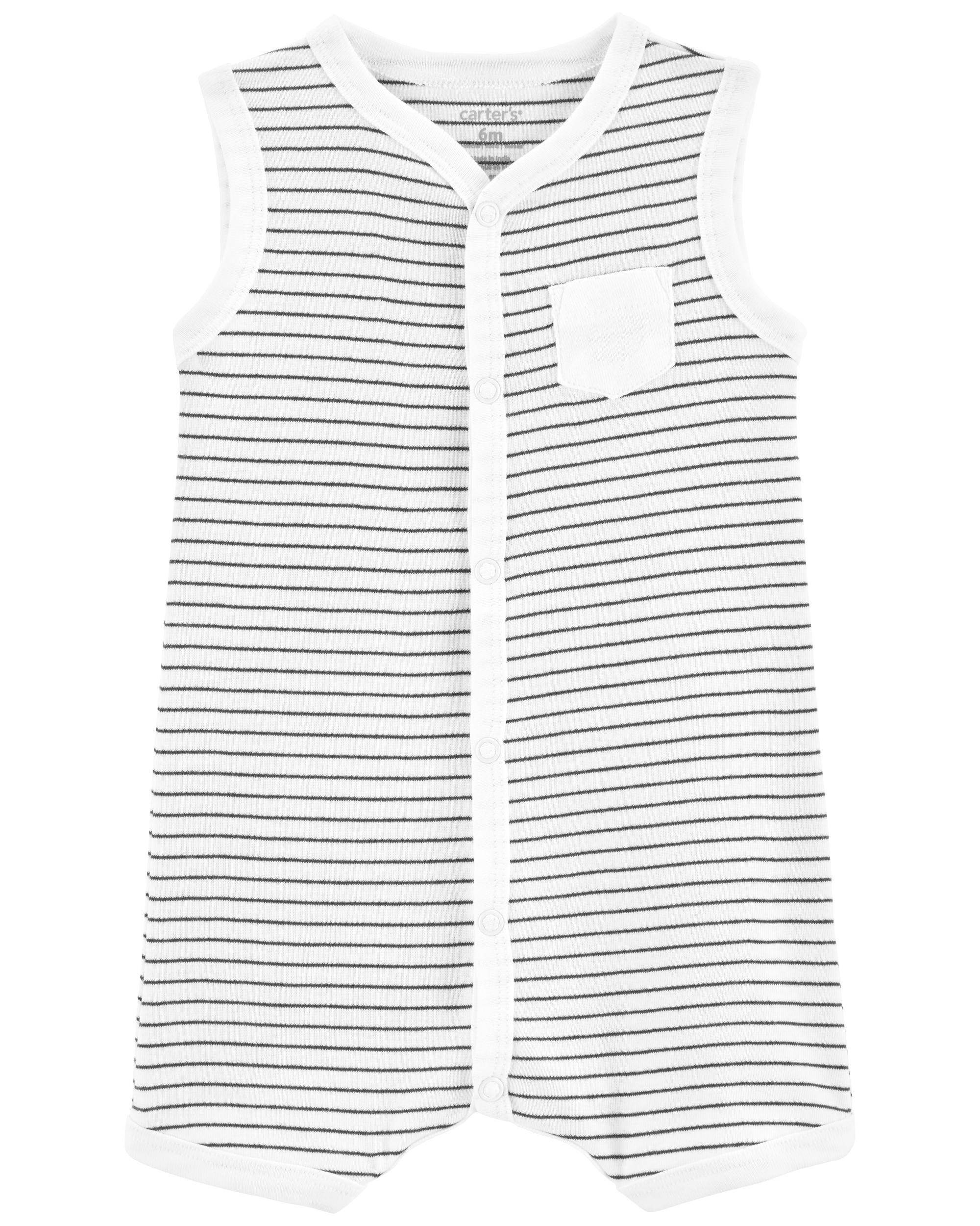 Striped Snap-Up Romper | Carter's