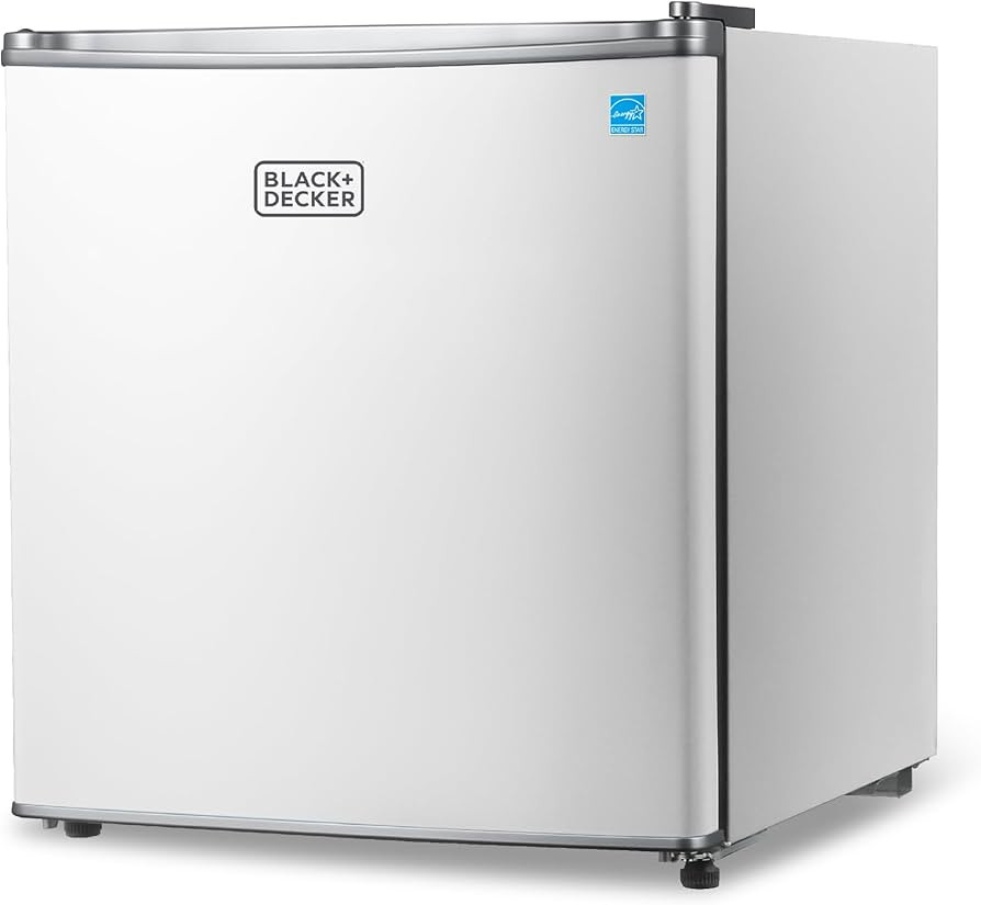 BLACK+DECKER 1.7 Cu. Ft. Compact Refrigerator, ENERGY STAR Certified, Single Door Mini Fridge wit... | Amazon (US)