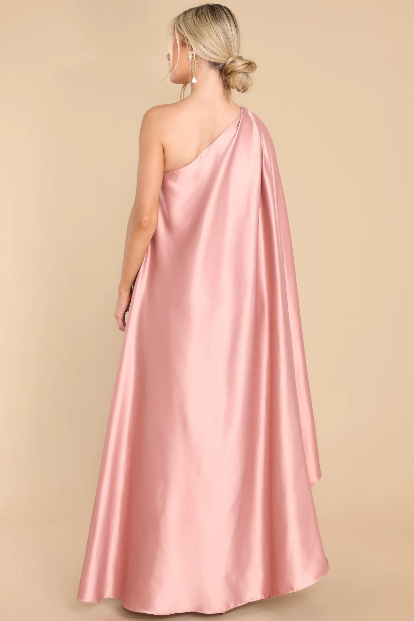 Glamorous Statement Rose Gold Maxi Dress | Red Dress 