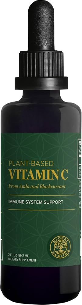 Global Healing Center USDA Organic Vitamin C Supplement Drops 180mg, Liquid Vitamin C Plant-Based... | Amazon (US)