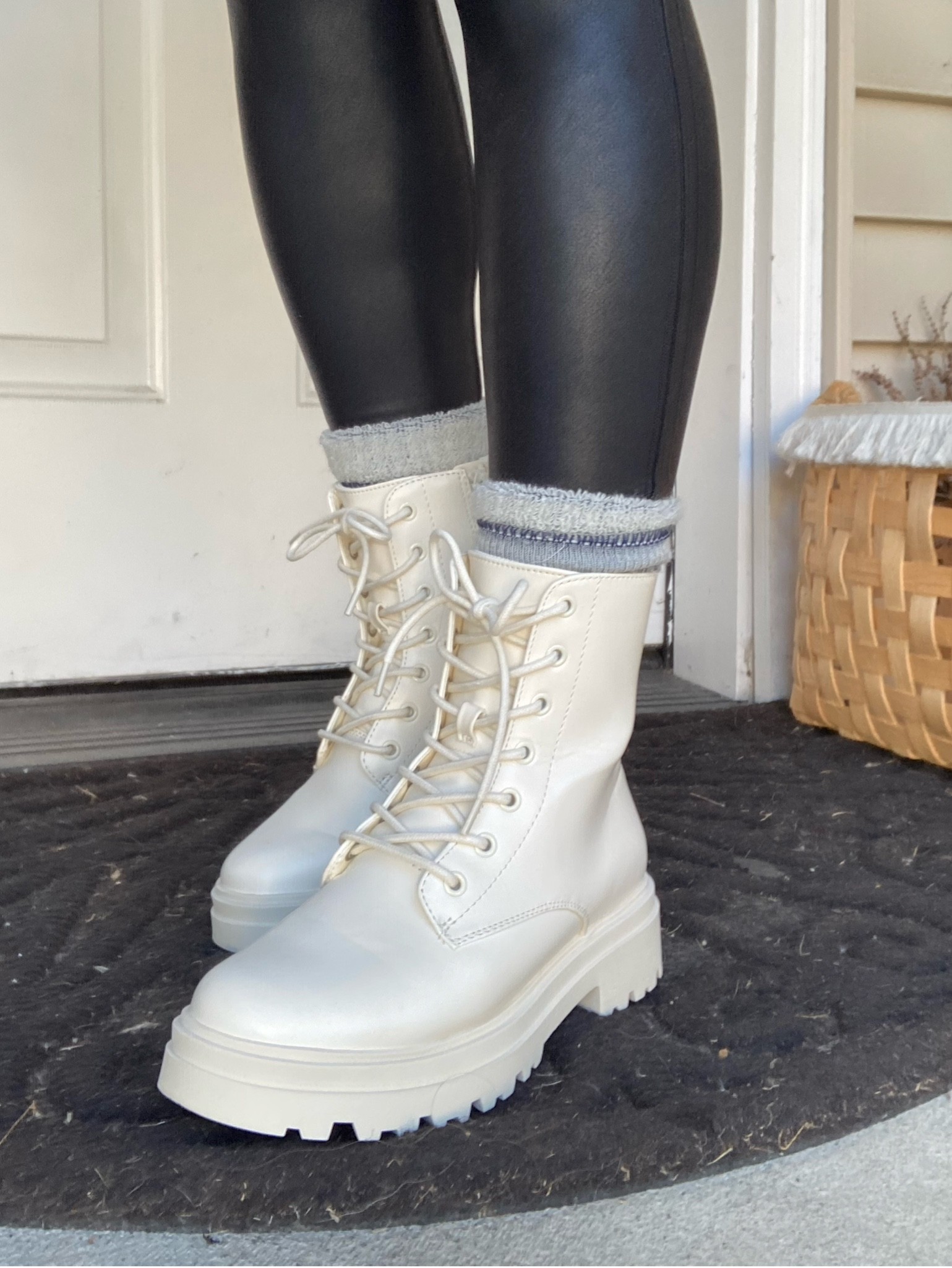 Off white boots. Go half size up. I’m size 6 wearing six and a half 

#LTKfit #LTKHoliday #LTKSeasonal
