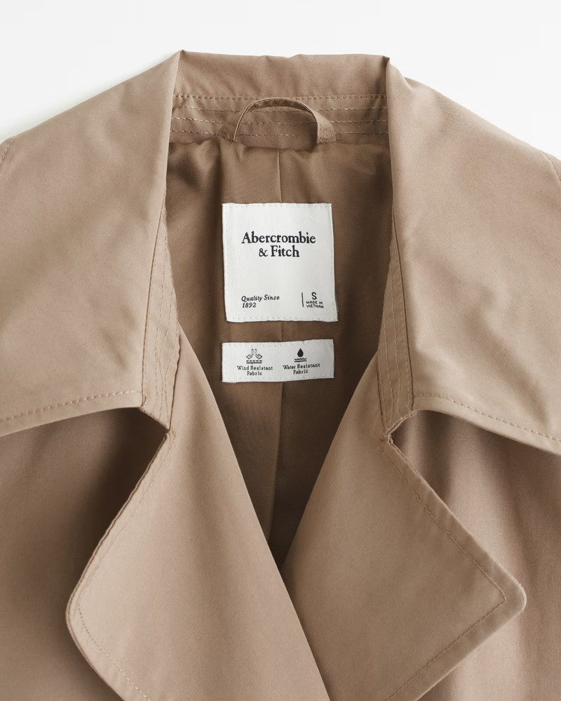 Elevated Trench Coat | Abercrombie & Fitch (US)