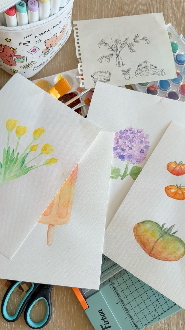 spring getting started makes me want to do some water coloring! 🌻🤎 

 #LTKselfcare #LTKHome
