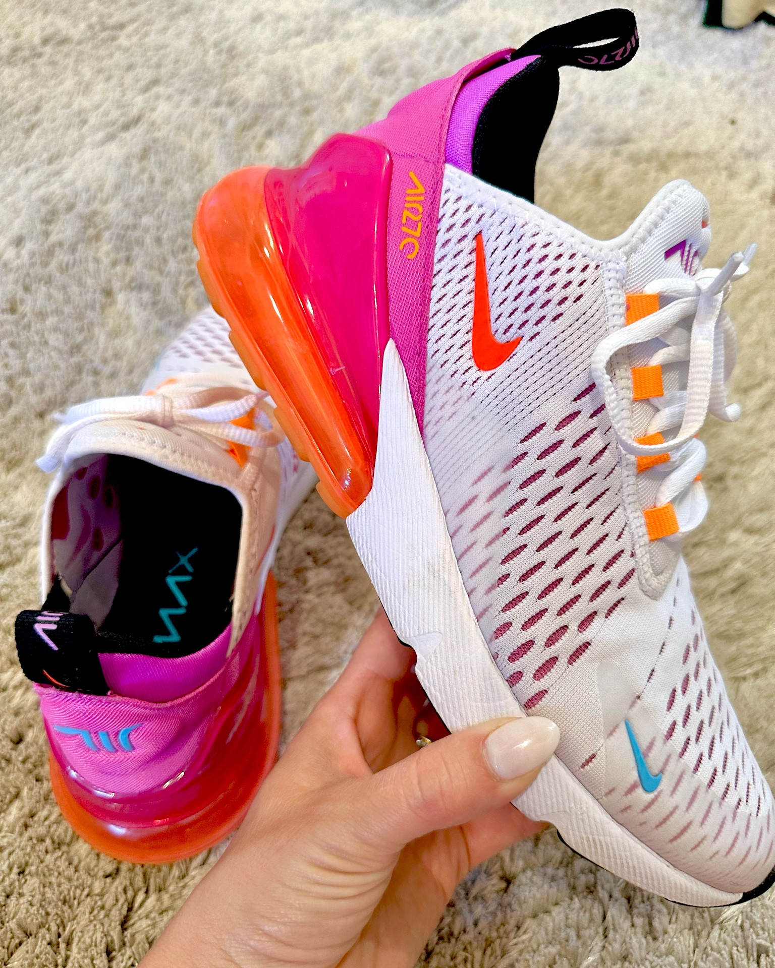 My favorite pair of Nike tennis shoes for spring and summer. These colors are amazing and great for running shoes. #nike #tennisshoes #running #athletic #shoes 

#LTKshoecrush #LTKstyletip #LTKfit