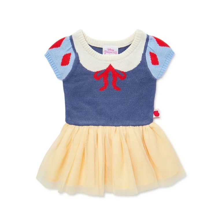 Baby Girls Snow White Cosplay Sweater Dress, Sizes 0/3M-6/9M | Walmart (US)