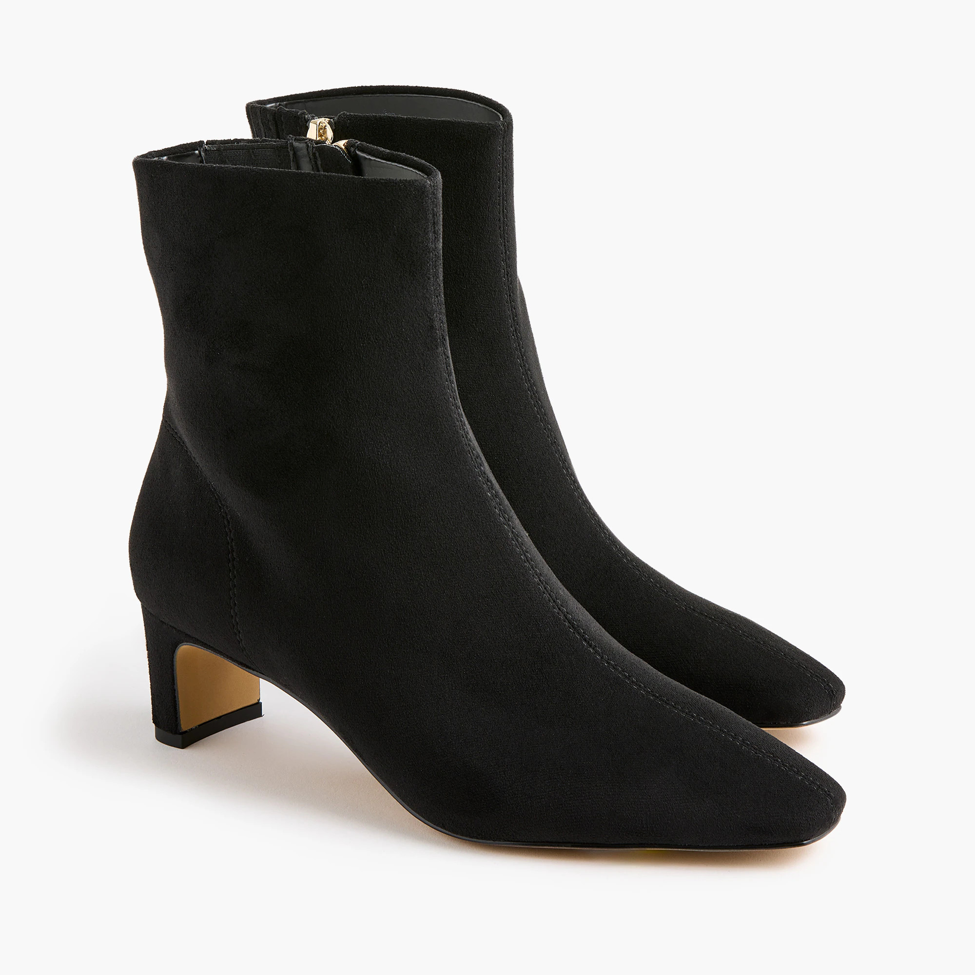 Sueded snip-toe booties | J.Crew Factory