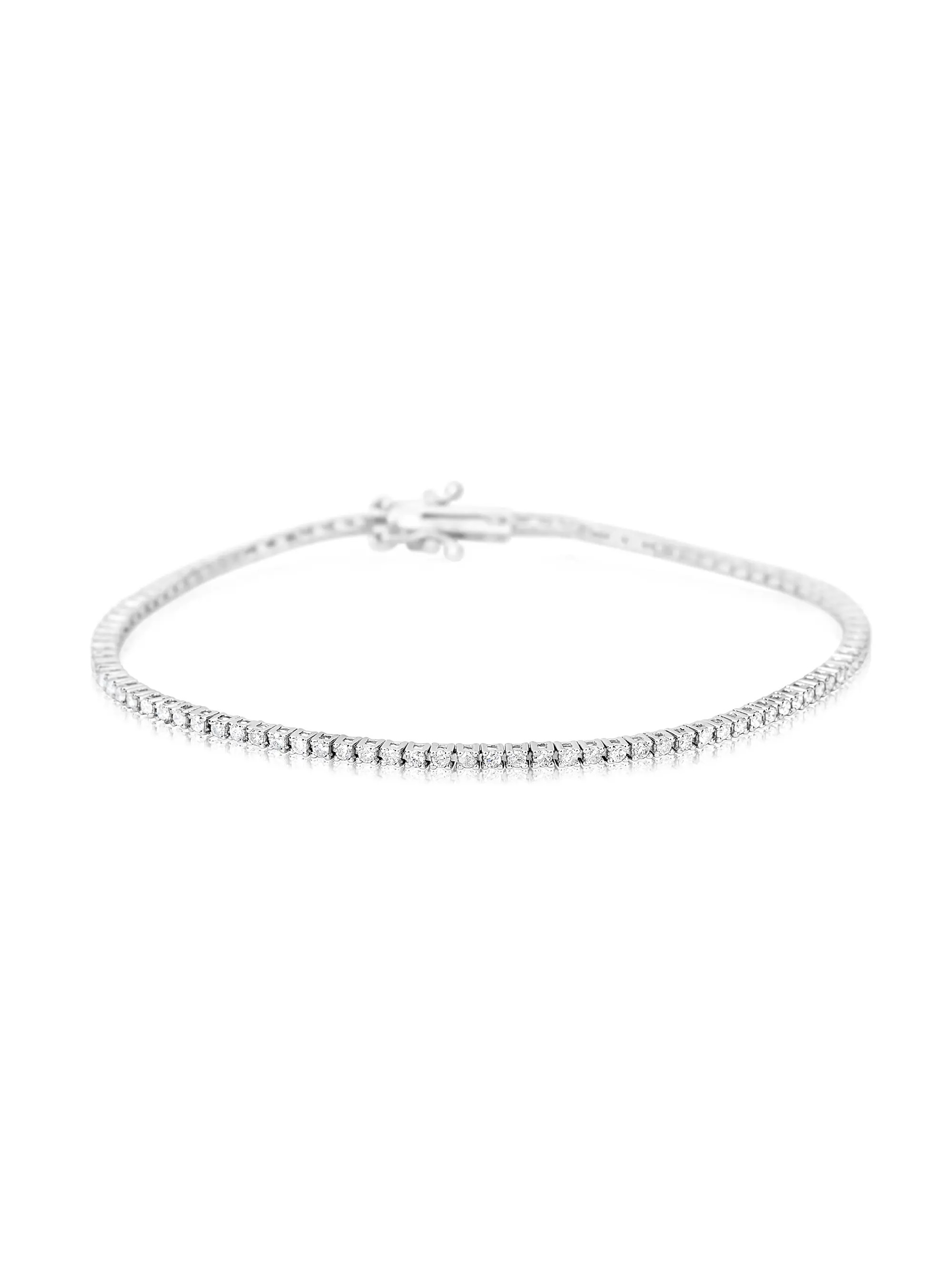 Meira T14K White Gold & 1 TCW Diamond Tennis Bracelet | Saks Fifth Avenue