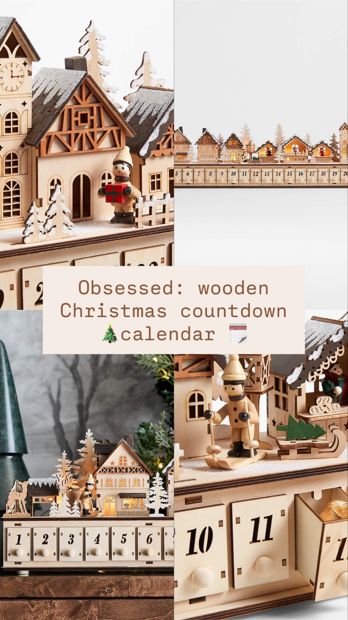 Countdown calendar that is a treasure for skiers. ⛷️ beautifully made wooden keepsake. 

#LTKGiftGuide #LTKHome