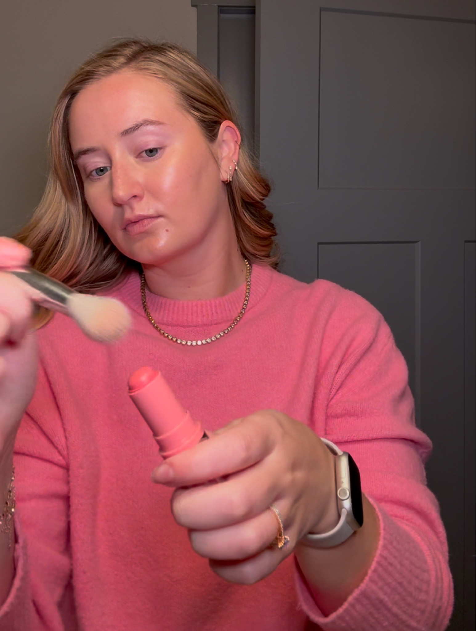 Pomelo peach by haus labs the best pink peach blush 

#LTKbeauty #LTKstyletip