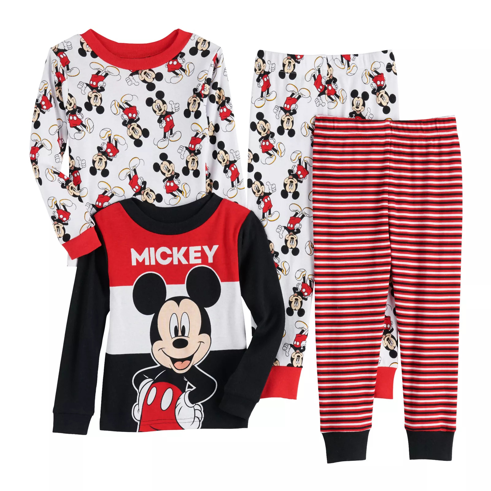 Toddler Boy Mickey Mouse Cotton Tops & Bottoms Pajamas Set (Set of 2), Toddler Boy's, Size: 2T | Kohl's