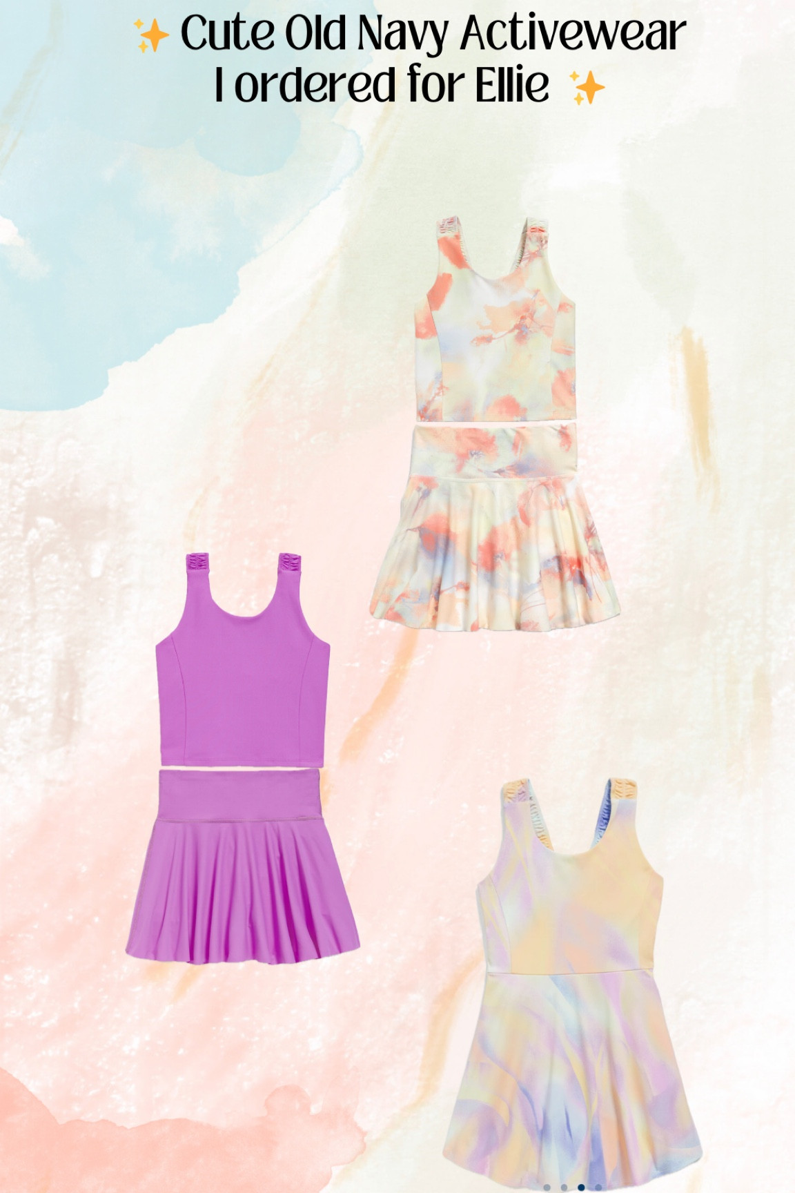 Old Navy Activewear for little girls is so cute! 