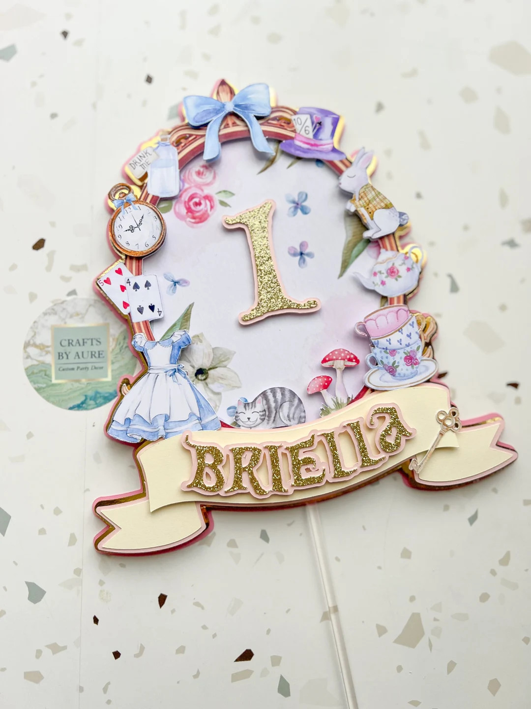 Alice in Onederland Cake Topper, Onederland Cake Topper, Alice in Wonderland Cake Topper, Alice C... | Etsy (US)