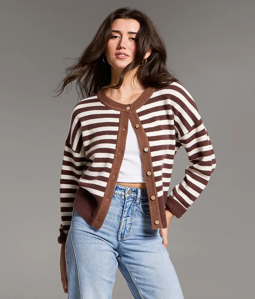 Striped Cardigan Sweater | Buckle