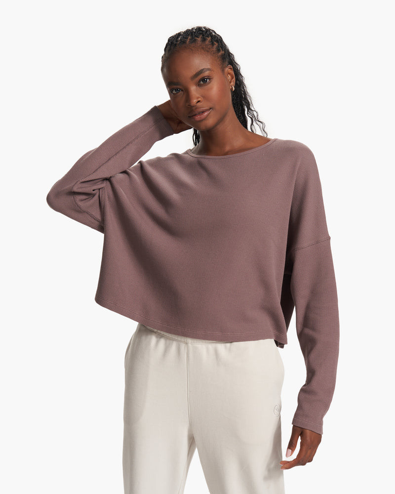 Slouchy Waffle Crew | Vuori Clothing (US & Canada)