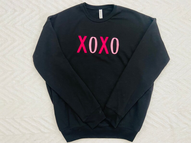 Embroidered XOXO Sweatshirt Valentines Day Sweatshirt Cute | Etsy | Etsy (US)