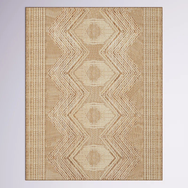 Kendall Geometric Indoor/Outdoor Runner Rug for Living Room Patio Deck Front Porch Entryway Hallw... | Wayfair North America