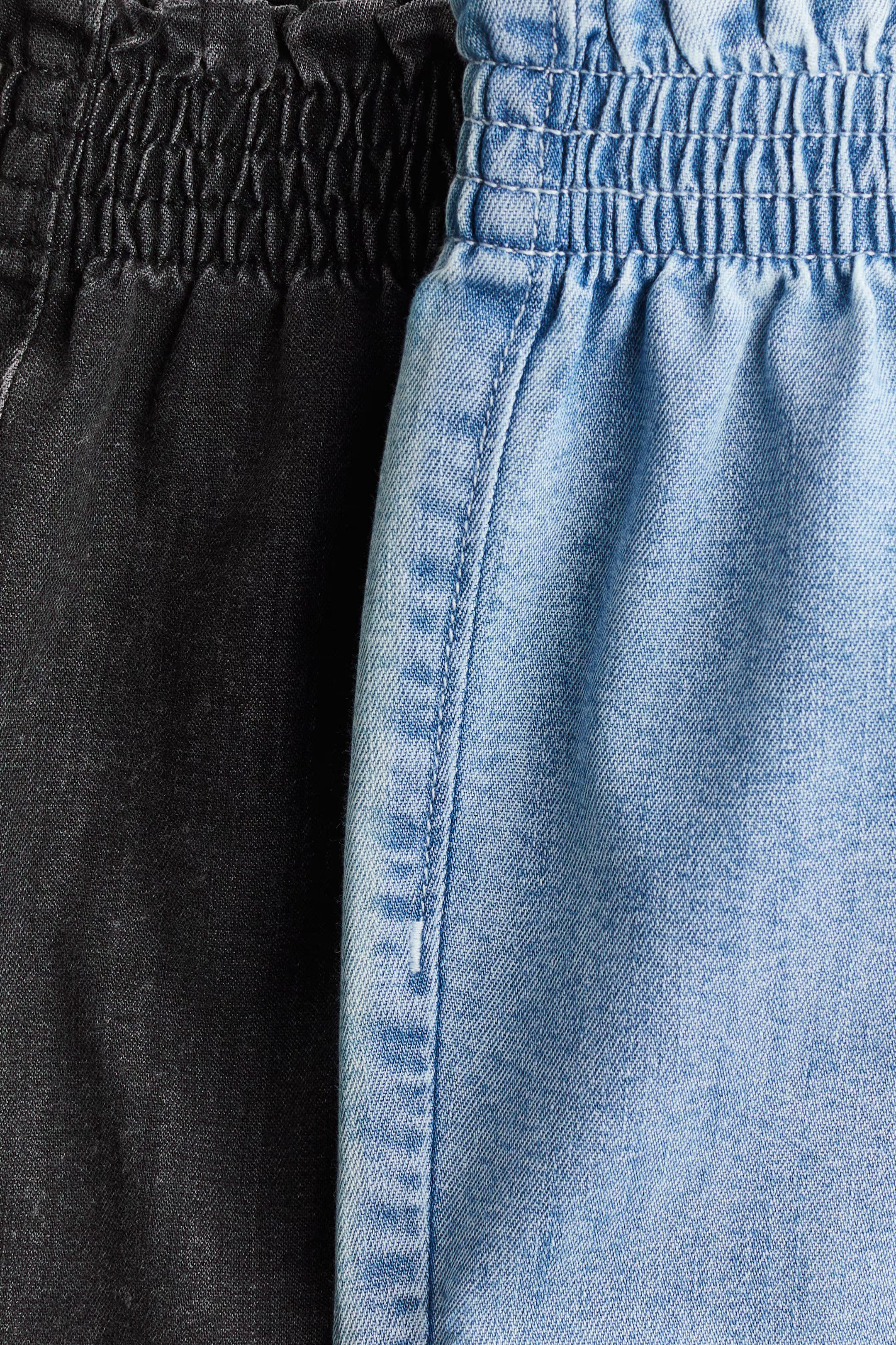 2-pack Denim Paper-bag Shorts | H&M (US + CA)