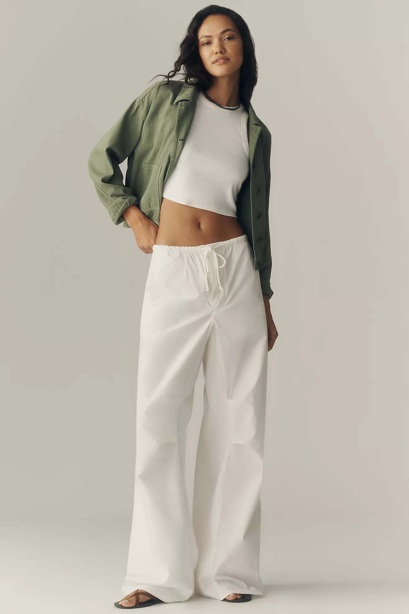 Pilcro Drawstring Barrel Pants | Anthropologie (US)