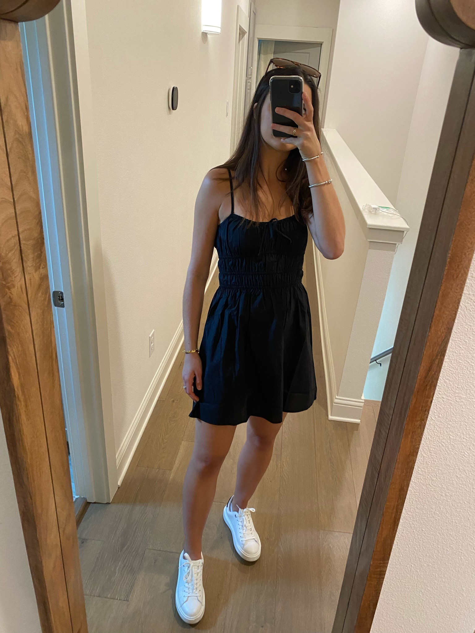 college football is back 🥳 my tcu football gameday outfit !!! love this black faithful the brand dress - so lightweight and perfect for transitioning into fall 🖤 and my go to white sneakers that are so comfortable & easy to clean 🤌

#LaborDaySales

LBD, little black dress, black sundress, revolve dress, tailgate outfit, black gameday outfit, white platform sneakers, darty

#LTKshoecrush #LTKSeasonal #LTKU