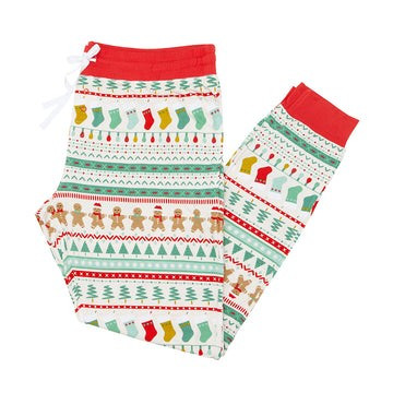 Fair Isle Women's Bamboo Viscose Pajama Pants | Little Sleepies