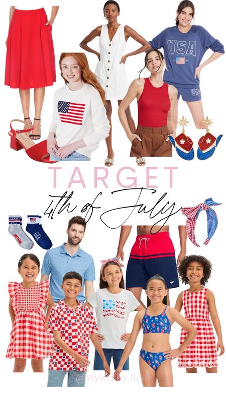 Target 4th of July!

Red white and blue, family outfits, 4th of July outfits, dresses, girls outfits, men’s outfit 

#LTKFamily #LTKStyleTip #LTKSeasonal