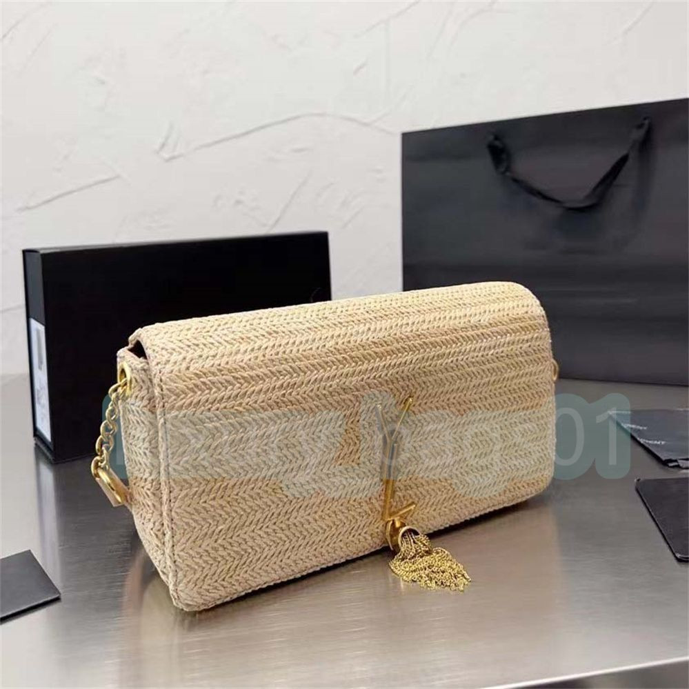 Designer-bag leather Women Straw bag fashion beach vacation woven one-shoulder messenger bags | DHGate