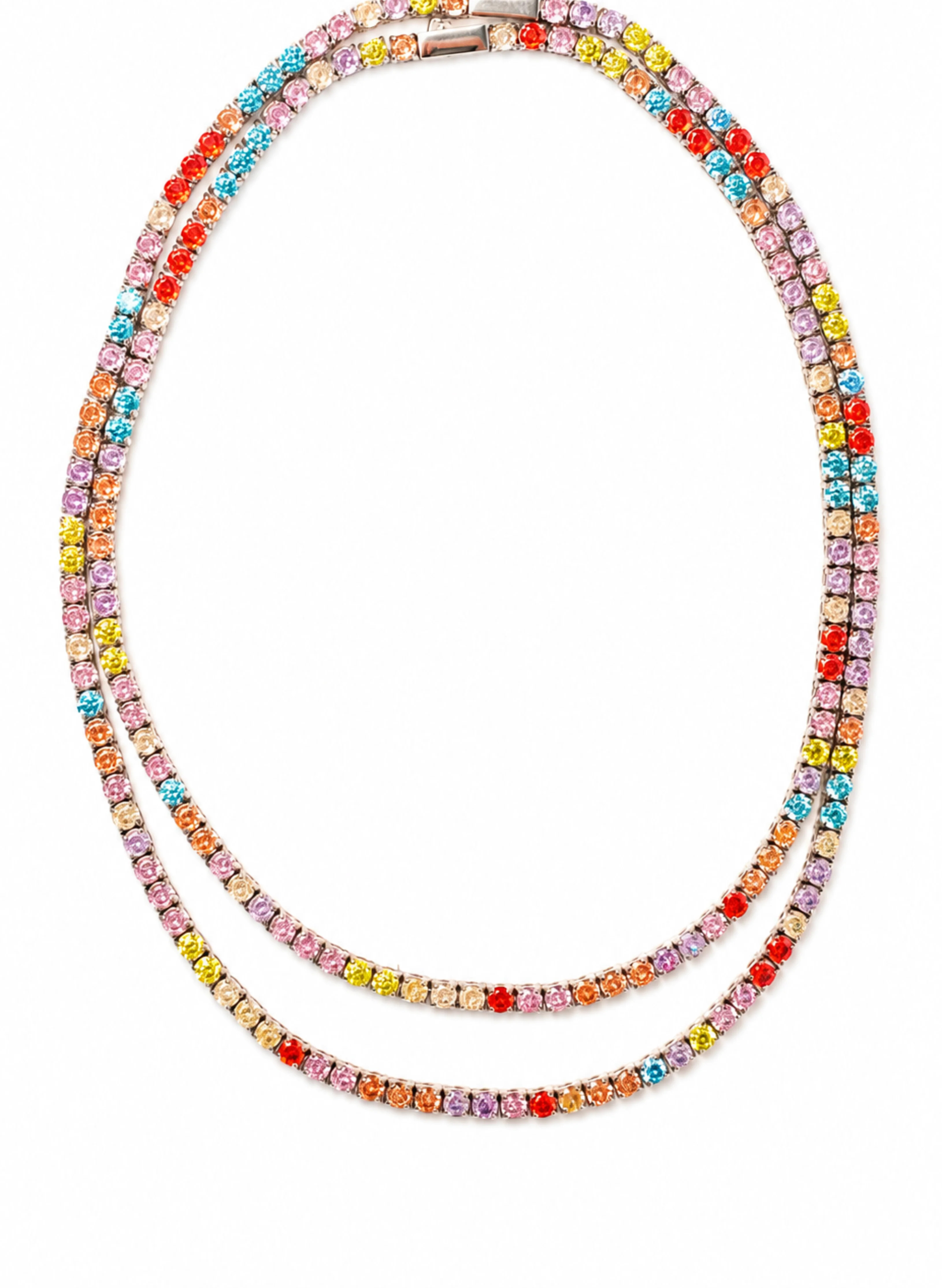 Odette 4MM Multi-Colored 316L Stainless Steel Necklace | KC Chic Designs