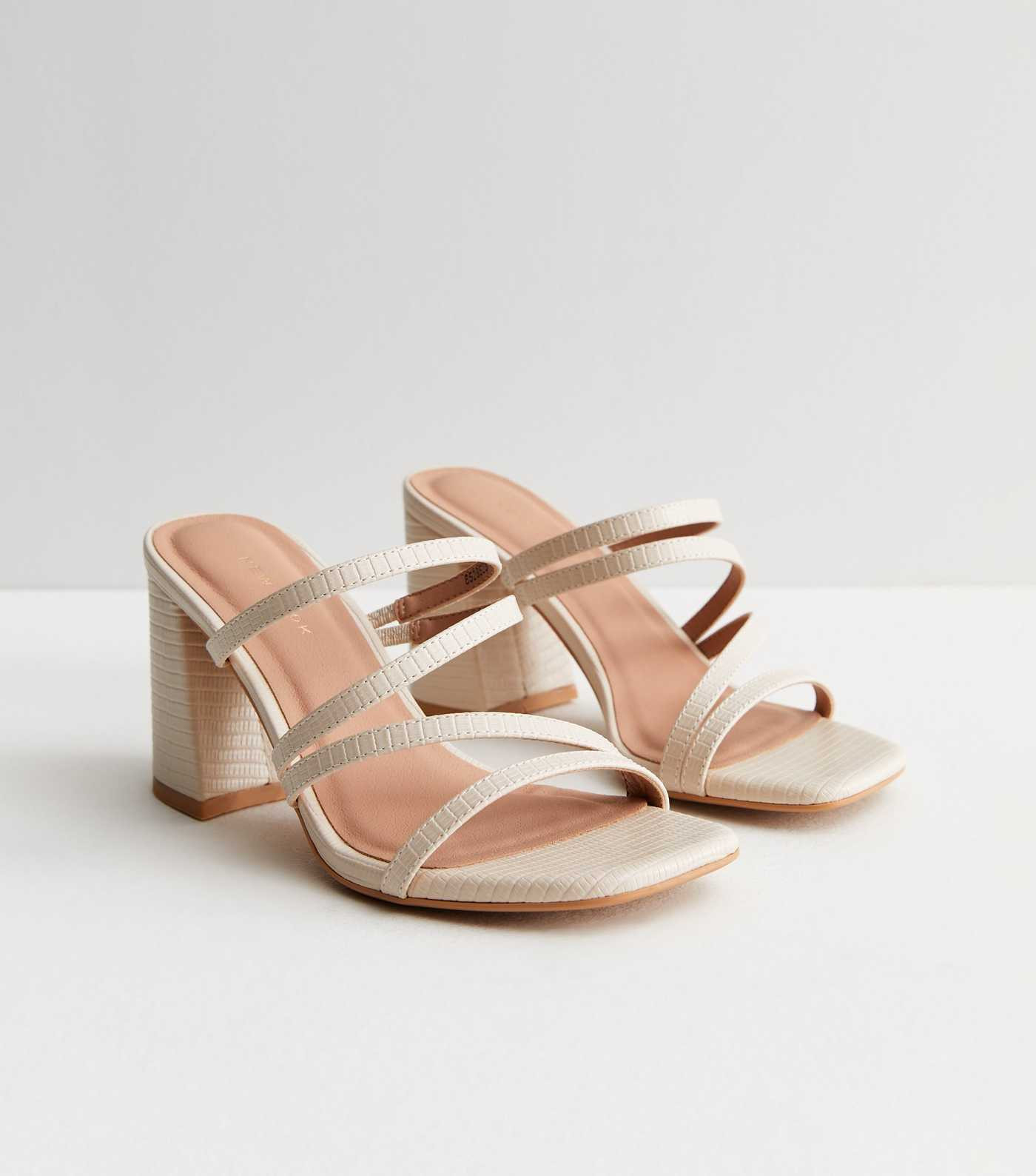 Off White Block Heel Mule Sandals
						
						Add to Saved Items
						Remove from Saved Items | New Look (UK)