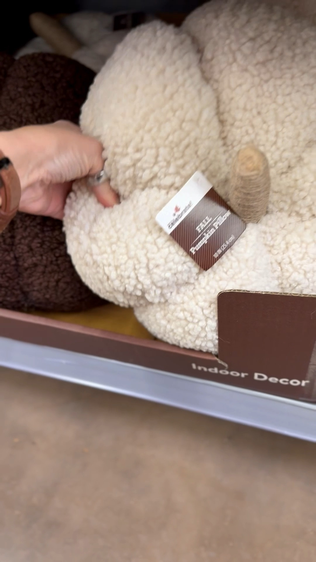 The cutest Sherpa pumpkin pillows! I love these available In cream and chocolate brown. So cute and such a great price at Walmart!!

#LTKSeasonal #LTKHome #LTKHalloween