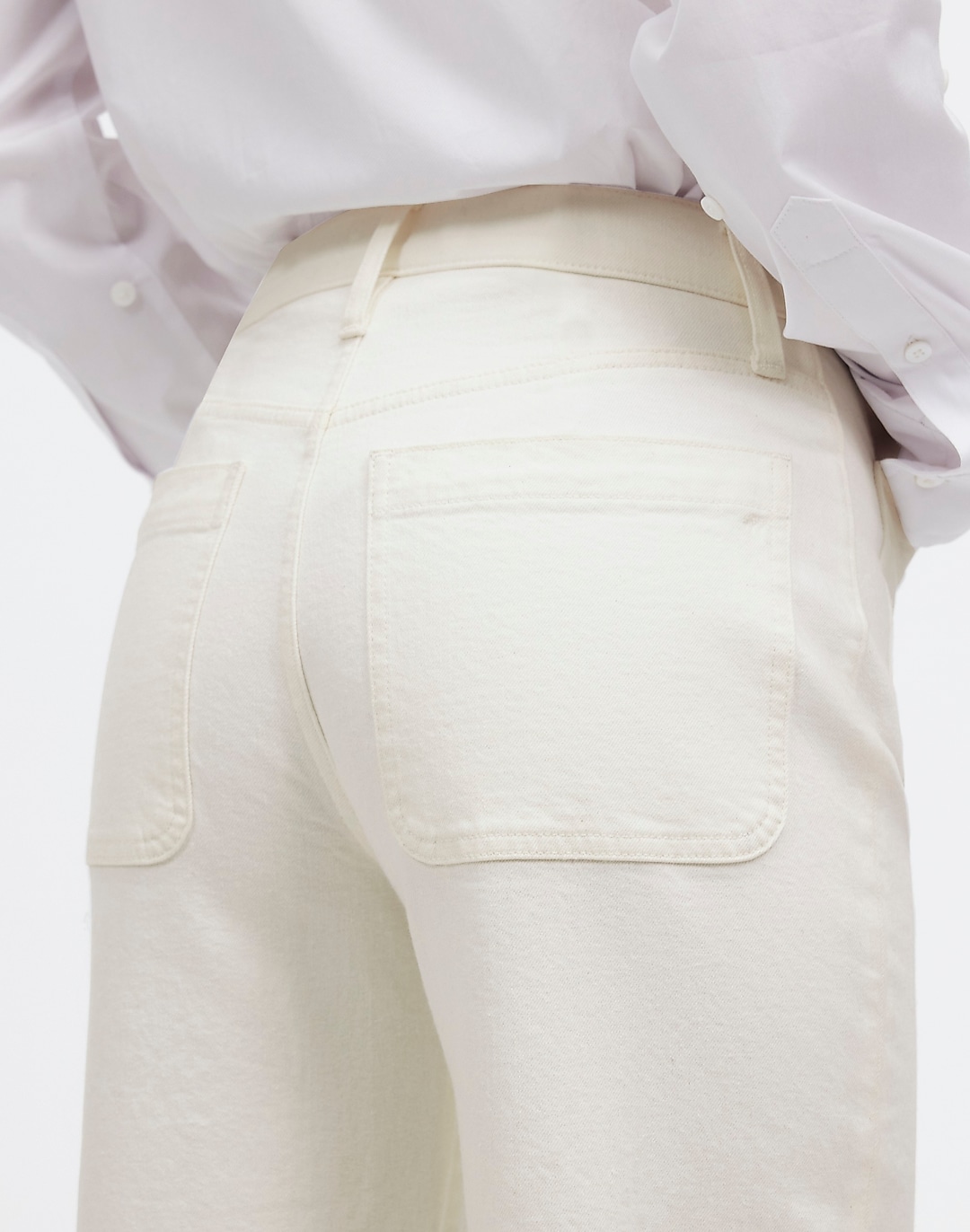 The Emmett Wide-Leg Full Length Jean: Patch Pocket Edition | Madewell