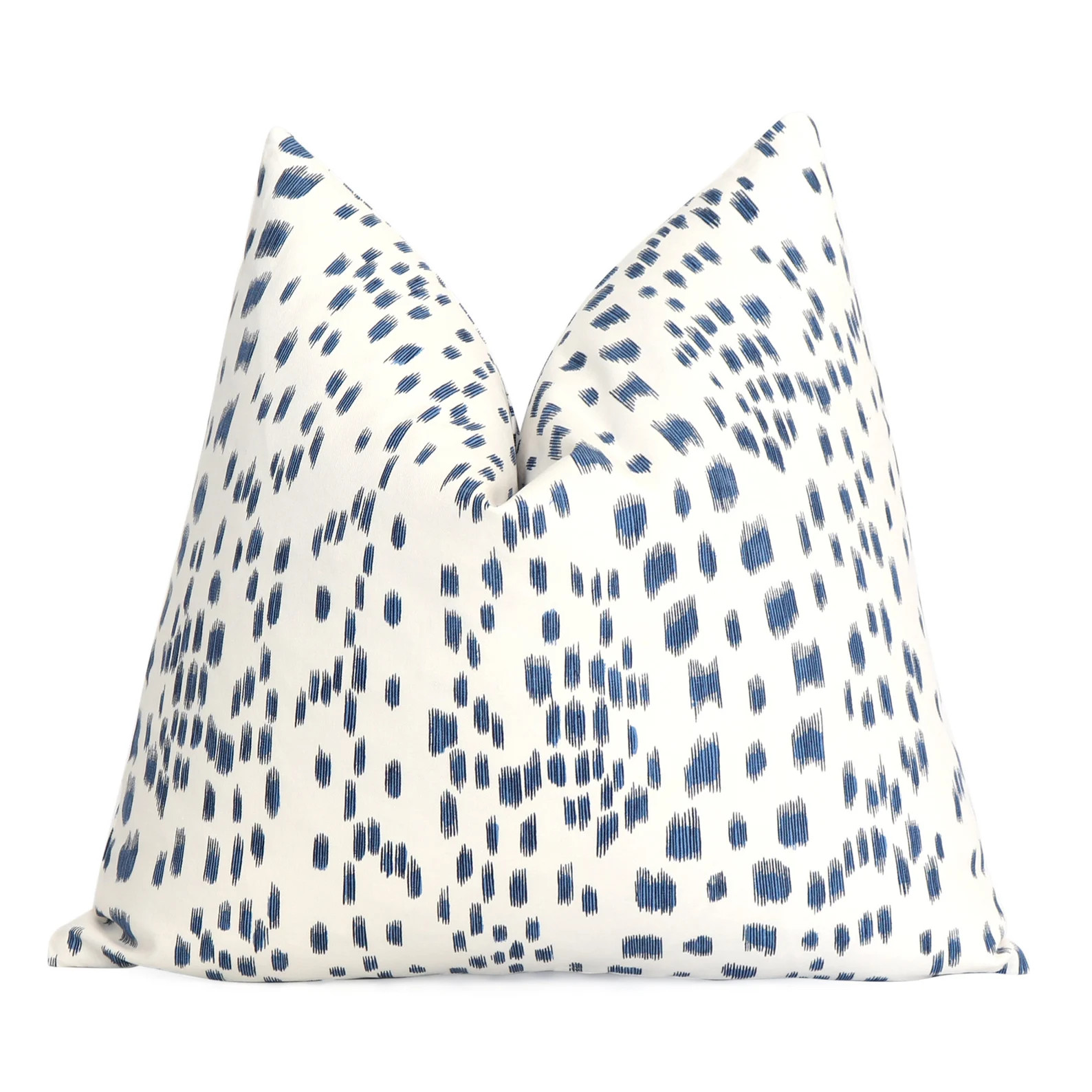 Brunschwig Fils Les Touches Blue and White Decorative Pillow Cover with Zipper, Custom Size, Euro... | Etsy (US)