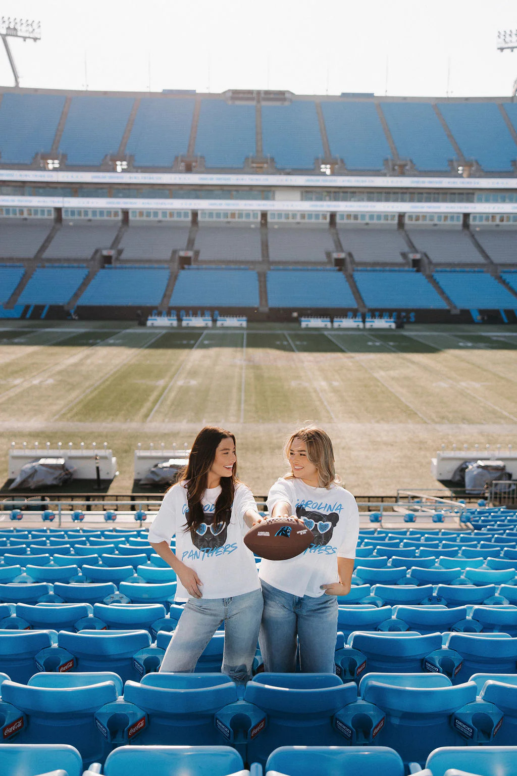 Carolina Panthers Sunglasses Cropped Tee - Girl Tribe Co. | Girl Tribe Co.