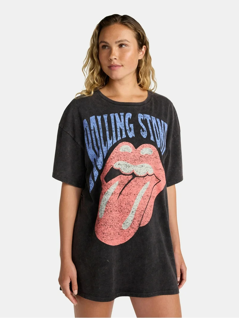 Rolling Stones Women's Oversized Sleep Shirt, Sizes XS-XXXL | Walmart (US)