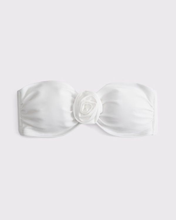 Rosette Bandeau Bikini Top | Abercrombie & Fitch (US)