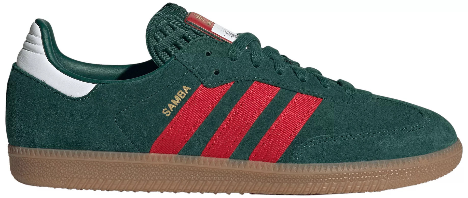 adidas FIFA World Cup Samba OG Shoes, Men's, M6.5/W7.5, Team Dark Green/Better Scarlet/Gum4 | DICK'S Sporting Goods