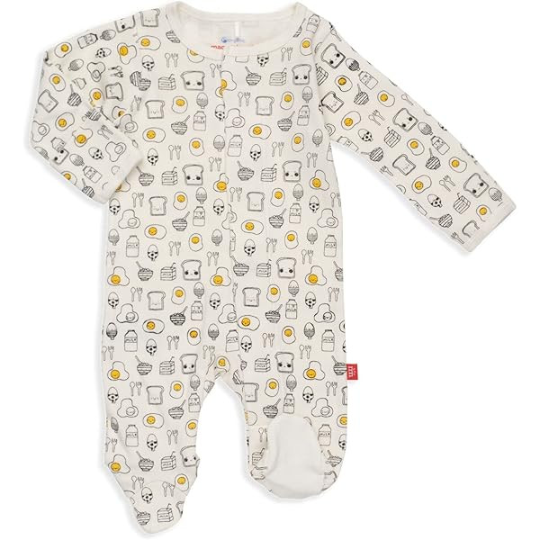 Magnetic Me Footie Pajamas Soft Modal Baby Girls Sleepwear Quick Magnetic Fastener Sleeper Pink D... | Amazon (US)
