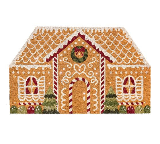 Gingerbread House Light Up Doormat | Pottery Barn (US)