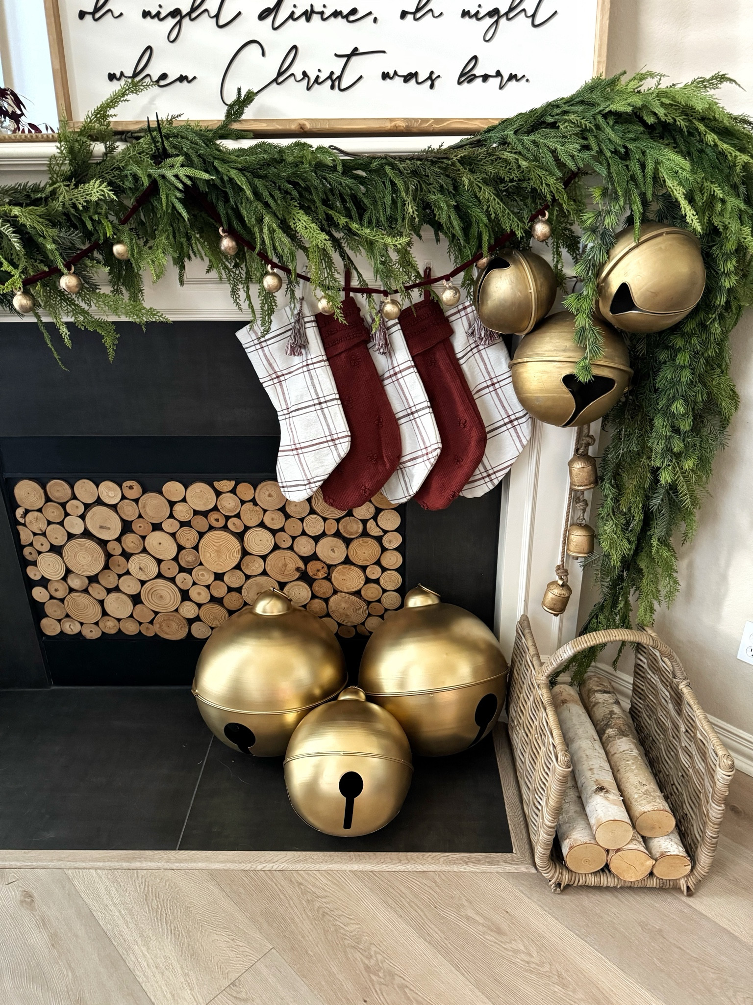 The painted gold bells are from Hobby Lobby and unfortunately can’t be linked here. I’ve linked others to show you the price difference. Kirkland’s also has some pretty ones but still double the price. Also linked my fav gold paint!

#LTKSeasonal #LTKHome #LTKHoliday
