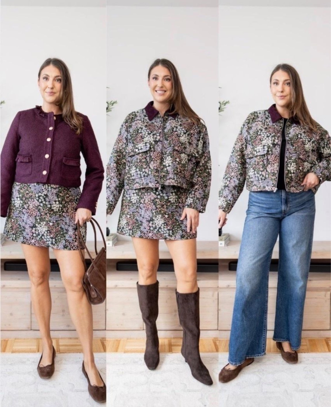 One fall floral set, three completely different looks 🍂 Wear it together, layer the jacket over denim, or pair the skirt with a polished cardigan!

Walmart fall fashion, fall floral outfit, matching set outfit, Free Assembly style, size 14 Walmart outfit, fall outfit ideas

#LTKWorkwear #LTKMidsize #LTKootd