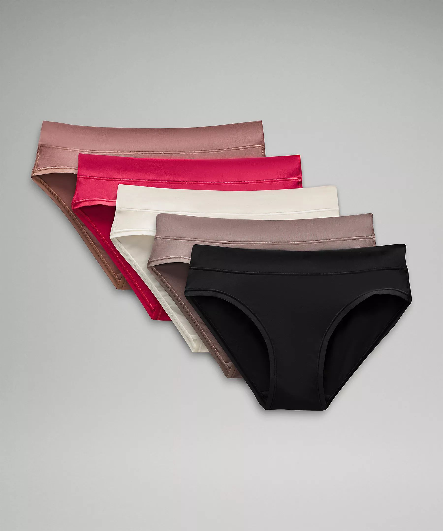 UnderEase Mid-Rise Bikini Underwear 5 Pack | Lululemon (US)