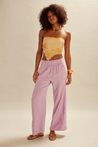 Day's End Linen Pull-On Pants | Free People (Global - UK&FR Excluded)