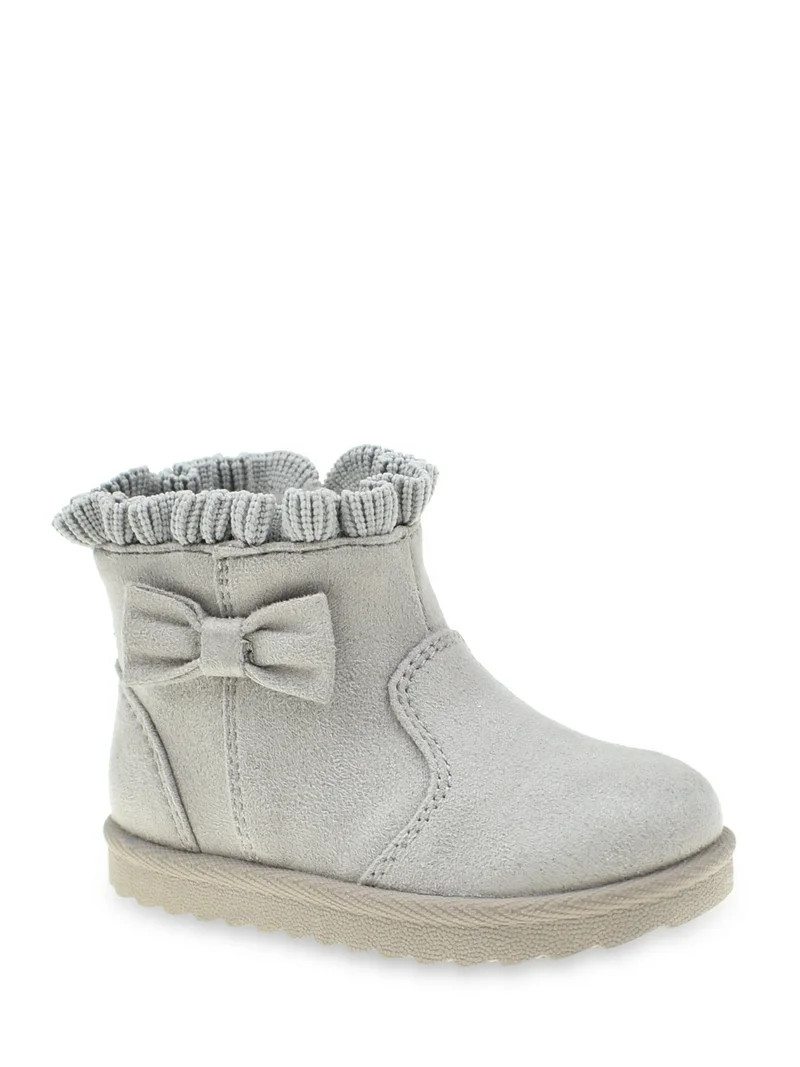 Wonder Nation Baby & Toddler Girls Faux Fur Shearing Boot | Walmart (US)