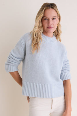 Blue Cashmere Pearce Crewneck | Tuckernuck (US)