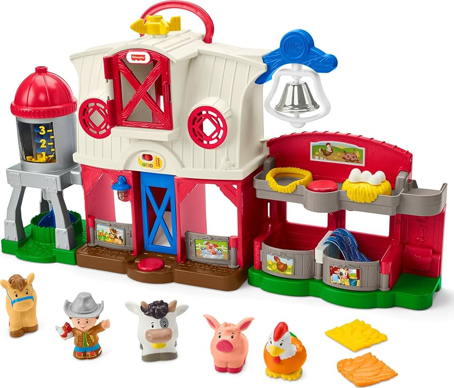 Fisher-Price Little People Toddler Learning Toy Caring for Animals Farm Playset with Smart Stages... | Amazon (US)