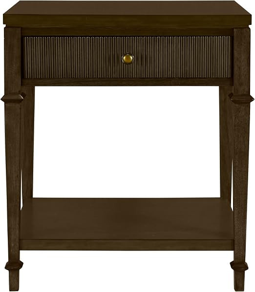 Martha Stewart Kenna Drawer Nightstand for Bedroom Nightstand with Drawer Lily Pond Collection Be... | Amazon (US)
