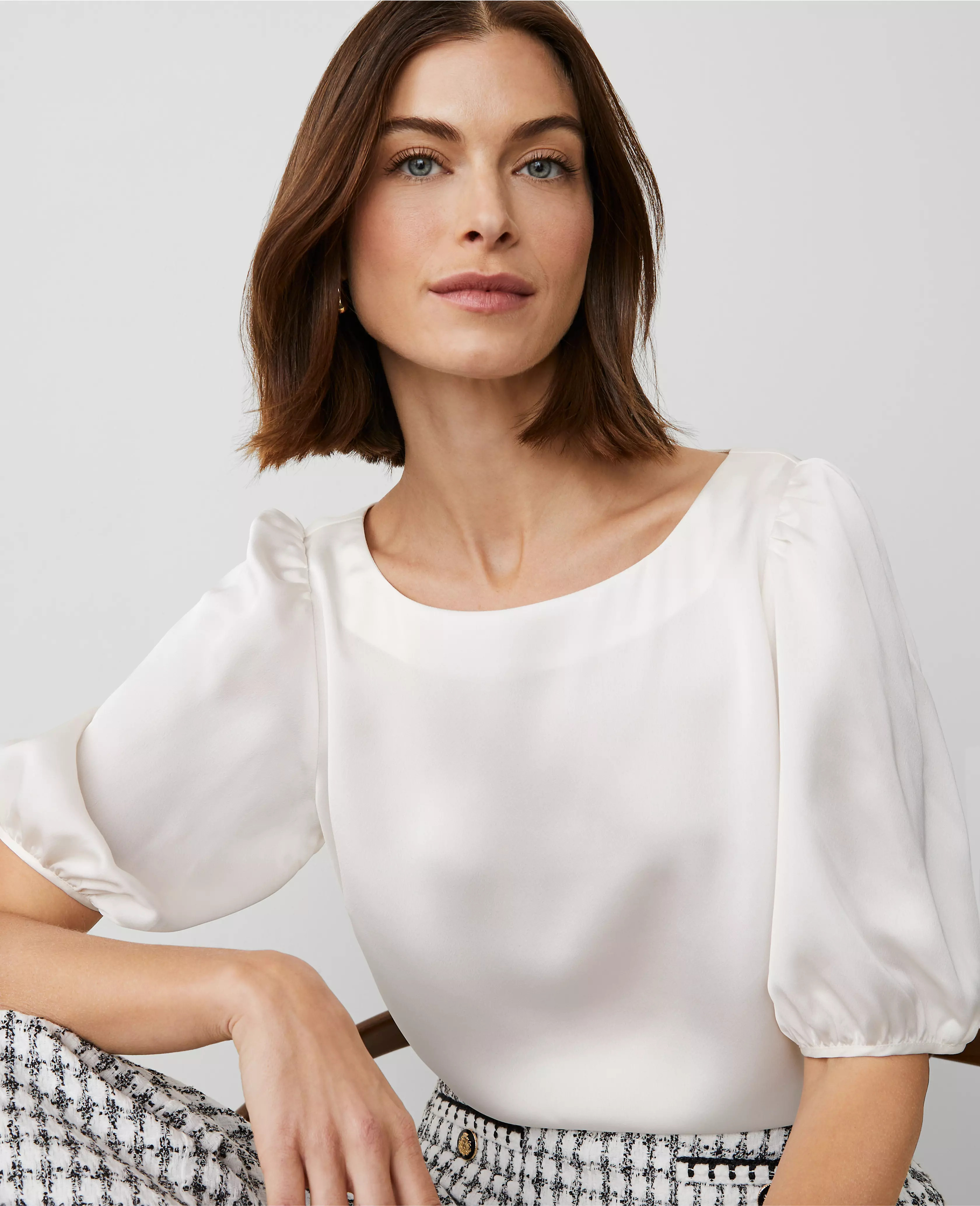 Boatneck Popover | Ann Taylor