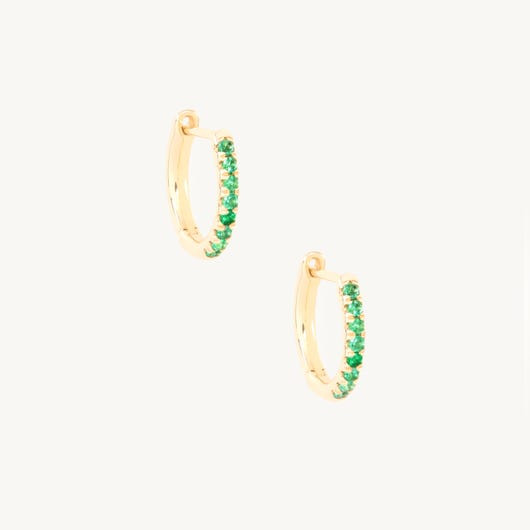 Emerald Fairy Light Hoop (single) | Catbird